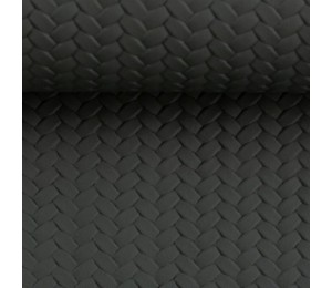 Kunstleder Pinto geflochten dunkelgrau anthrazit